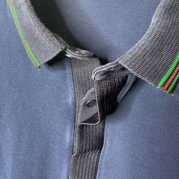 Lactose Shirt Mens 3XLB Navy Blue Polo Short Sleeve Classic Fit - Picture 3 of 8